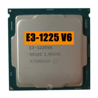 Xeon E3-1225V6 CPU 3.30GHz 8M 73W LGA1151 E3-1225 V6 Quad-core E3 1225 V6 processor E3 1225V6 Free shipping