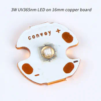 3W UV365nm LED on 16mm copper board,CUN66A1B,UV UV365