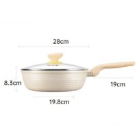 平底鍋（大白聚油深煎鍋_28CM帶蓋） 