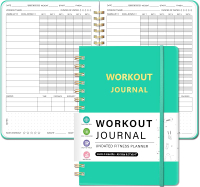Workout Journal Fitness Planner for Men & Women - Undated Workout Log Book Workout Tracker Gym Exerc