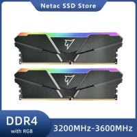 Netac RGB DDR4 RAM 16GB 32GB 8GB Memoria Desktop DDR4 Kits 3200mhz 3600mhz RAMswith Heatsink for X99 motherboard Gaming Computer