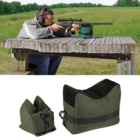 Tactical Front &amp; Rear Bag Shooting Support Rifle Unfilled Sandbag Sniper Hunting Target Stand Hunting Bags