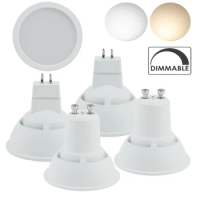 Acrylic+Aluminum 10W GU10 MR16 220V 240V Bedroom Table Lamp Bulbs White Spot 180° Degree Wide Beam Dimmable LED Spotlights GU10