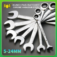 Kunci Ring Pas Rachet 21mm - 25mm / Kunci Ring Rachet Kombinasi BESTIR - 21mm