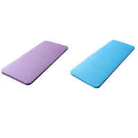 2 Pcs 15MM Thick Yoga Mat Comfort Foam Knee Elbow Pad Mats For Exercise Yoga Pilates Indoor Pads,Blue &amp; Purple