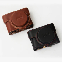 Genuine Real Leather Camera Bag case Grip strap For Sony RX100 VII VI V IV III