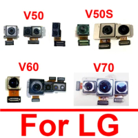 Front Rear Main Camera For LG V50 V50S V60 V70 ThinQ Back Big Camera Small Facing Camera Module Flex Cable Replacement