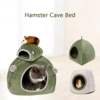 Chinchilla Ferrets Warm Cozy Guinea Pig Soft Hamster House Cave Bed Pet Tent Hideout