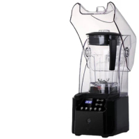 Quiet Professional Fruit Juicers Maker Commercial Blender Smoothie Machine With Blender Black