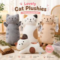 A314 Boneka Kucing Tabi Imut AbuโAbu 20cm โ Plush Doll Lucu Dekorasi & Hadiah