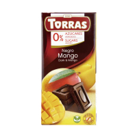 即期品【TORRAS 多樂】芒果夾心醇黑巧克力(75G 無加糖/麥芽糖醇/素食巧克力)