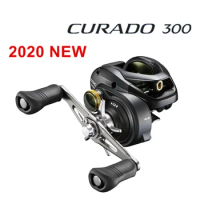 2020 New Original Curado 300K 301K 300HGK 301HGK Gear ratio 6.6 Max Drag 8KG Low Profile Baitcasting Fishing Reel