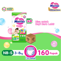 Merries Good Skin NB-S40 Carton - Popok Bayi Celana (3-8)kg