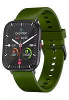 Digitec Digitec Wave - Smart Watch - Jam Tangan Pintar - Black - Green Rubber Strap - W1208-A