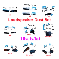 BaRuiLe 10Sets Net Loudspeaker Mesh for iPhone 11 Pro Max 12mini 13 XS Max XR 7 8 Plus Loud speaker Anti Dust Sticker