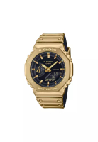 G-shock Fine Metallic Series GM-2100YMG-9A Men Analog-Digital Watch Gold Resin Strap