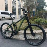 Kalosse Adluts Bicycles Full Suspension 26X17 Inches Mountain Bike 24 Speed Bicycle