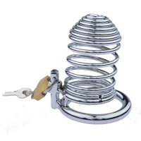 Stainless Steel Penis Cage Chastity Belt Cock Ring Sleeve Male Chastity Device BDSM Sex Toys For Men