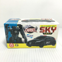 【Fun心玩】CK32591 麗嬰 韓國 CARBOT MINI 迷你 衝鋒戰士 SKY 特警飛天 小汽車 變形 機器人