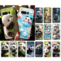 Cute Panda Phone Case For Google Pixel 8 7 Pro 7A 7 6A 6 Pro Pixel 8A 4A 3A 4 XL Pixel 5 6 4 3 3A XL