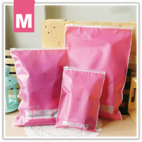 粉色夾鏈袋-中(24x35) 多功能旅行收納袋-M 防水萬用包 衣物收納袋 行李整理袋 防水夾鏈袋