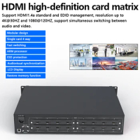 8x8 16x16 HDMI Matrix Switcher HD Mixed Plug-in Matrix Video Switcher 8 Input 8 Output With HDMI/DVI/VGA/SDI Interface
