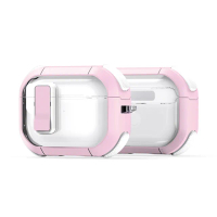 【HH】AirPods Pro 2/1 自動彈蓋磁扣晶透防摔保護殼-粉紅(HPC-EPSAPAPP2-CCPK)