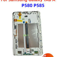 LCD For Samsung Galaxy TAB A 10.1 2016 SM-P580 P585 Display Touch Screen Digitizer Sensors Assembly Panel with Frame