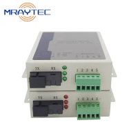 Serial RS485 RS422 To Fiber Modem Ethernet Optical Fibre Media Converter DC 5V Duplex SM 20km SC ST FC Compatible Moxa