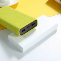 Silicone Protective Case Cover for Xiaomi Powerbank 10000mAh dual USB Port Skin Shell Sleeve Protector Cover