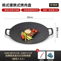 英國明爵戶外烤盤韓式烤肉鑊家用麥飯石鐵板燒卡式爐不粘烤肉盤