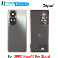 Original Rear Cover For OPPO Reno10 Pro Global Phone Battery Back Cover with Camera Lens Cover (Grey)