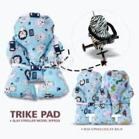 Trike Pad Alas Stroller Micro Trike Roda Tiga Model Sepeda Motif Bolak Balik