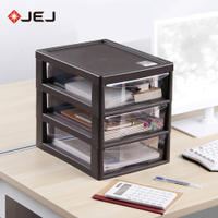 【日本JEJ】辦公桌上型A4文件收納櫃-3大抽