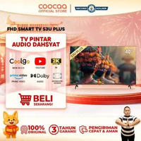 [NEW]COOCAA 40 inch - Coolita 3.0 - Smart TV - Youtube/ Prime Video - Dolby Audio (COOCAA 40S3U Plus