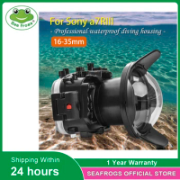 Seafrogs IPX8 40meter Black Waterproof Camera Case for Sony A7RIII/A7III 16-35mm 28-70mm 90mm Lens D