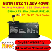NEW B31N1912 Laptop Battery For ASUS VivoBook 14 E410MA-EK018TS EK026TS BV162T F414MA E510MA EK017TS L410MA 42WH High Quality