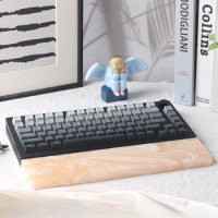 ECHOME Marble Wrist Rest Mechanical Keyboard Quartz Palm Rest Rainy75 Resin Wrist Guard Office Gaming Accessories Hand Support
