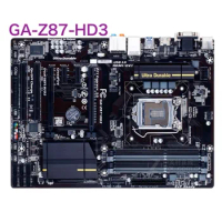 For Gigabyte GA-Z87-HD3 Motherboard 32GB LGA 1150 DDR3 ATX Mainboard 100% Tested OK Fully Work Free Shipping