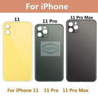 Vỏ Pin Kính Sau, Lỗ Lớn, Cho IP 11, 11 Pro, 11 Pro Max, Vỏ Sau, Vỏ Cửa Pin
