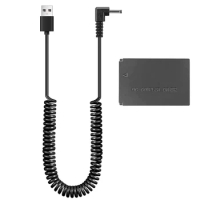 USB Convertor Cable to DR-E12 DC Coupler Replace LP-E12 battery For Canon EOS M50 Mark II, M50 M100 M200 M M2 M10 Digital Camera