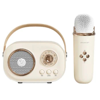 JOJOCAT Wireless Bluetooth Audio Portable Amplifier Home KTV Microphone Children'S Karaoke Small Microphone Speaker Yellow