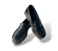 Sepatu Pria QIKAN Docmart Pria Hedwig Smiley Sepatuloafers Penny Docmart Casual KERJA KULIAH Hitam A