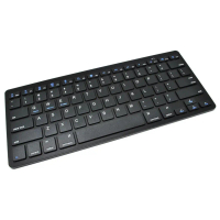 Ultra Slim Bluetooth Keyboard iOS Android PC Taffware  - BK880 Baterai Silver Computer Mouse