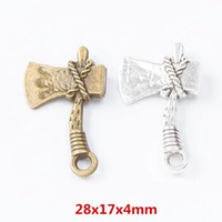 20pcs Popular jewelry ax zinc jewelry DIY Bracelet Necklace metal jewelry findings 7658