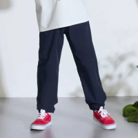 【GAP】男童裝 Logo束口鬆緊褲-海軍藍(890471)