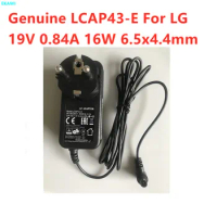Genuine EU Plug LCAP43-E 19V 0.84A 16W ADS-18FSG-19 AC Adapter For LG 19M38A LCAP42 EAY63032003 LCAP36-E Power Supply Charger