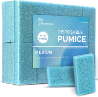 Maryton Foot Pumice Stone for Feet Hard Skin Callus Remover and Scrubber (Pack of 4) (Blue)