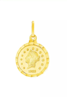 Poh Kong POH KONG 916/22K Yellow Gold Coins Pendants