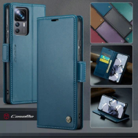 CaseMe Wallet Case For Xiaomi Mi 12T Pro Redmi K50 Ultra Case Litchi Grain Pattern Leather Shockproof Cover For Mi12T Mi 12TPro